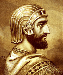 Cyrus den Store, den første kongen av Persia, befridde slaver av Babylon, 539 f.Kr.